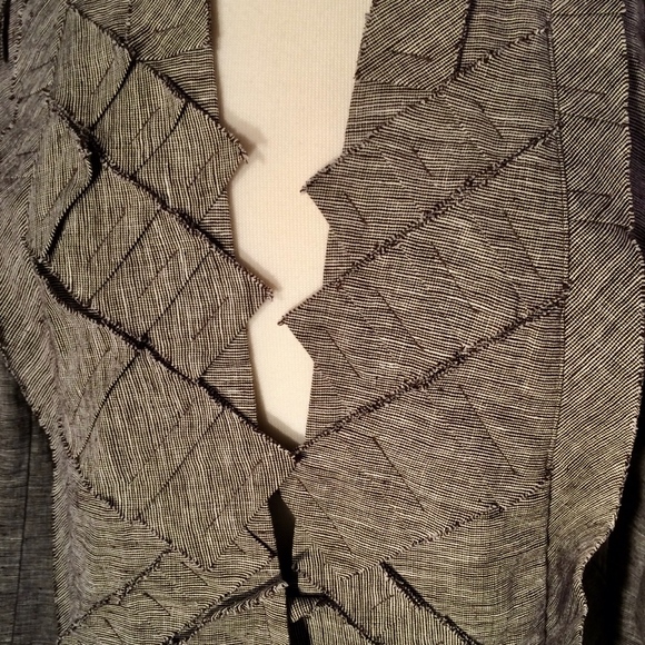 Chico's Pleated Linen Jacket - Picture 2 of 8